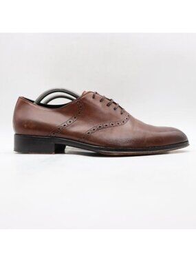 M. Gemi Saddle Brown Wingtip Oxford Dress Men's Size EU 43 Made In Italy